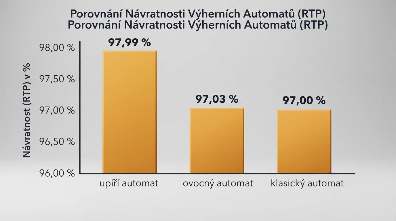 Koláž tří populárních online automatů s viditelnými výherními tabulkami a ukazatelem RTP