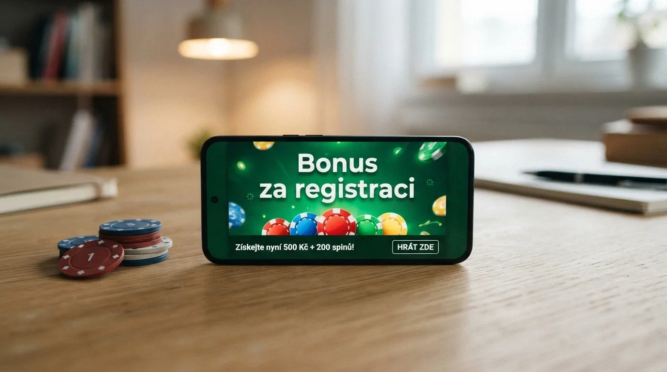 Uvítací bonusy zobrazené na obrazovce online casina