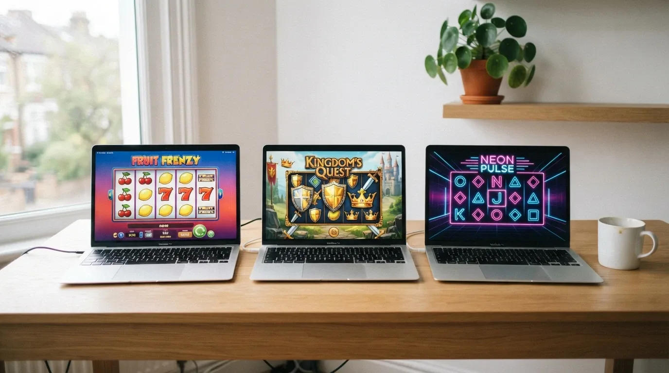 Koláž log a vlajkových titulů sedmi českých vývojářů — SYNOT, e-gaming, Kajot, Apollo, Adell, Tech4Bet, Casimi.
