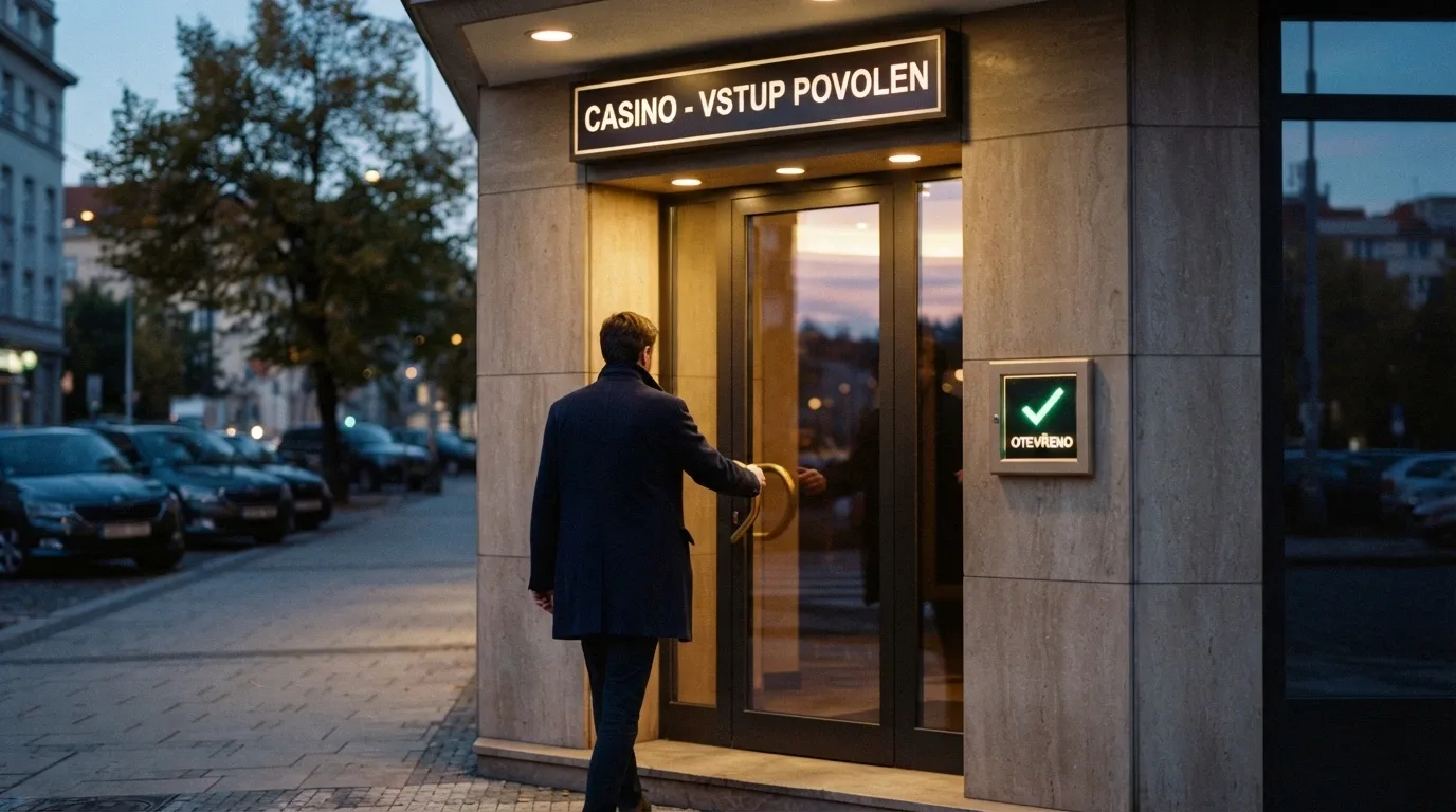Oficiální dokument Ministerstva financí ČR nebo vstup licencovaného kasina s logem MFČR