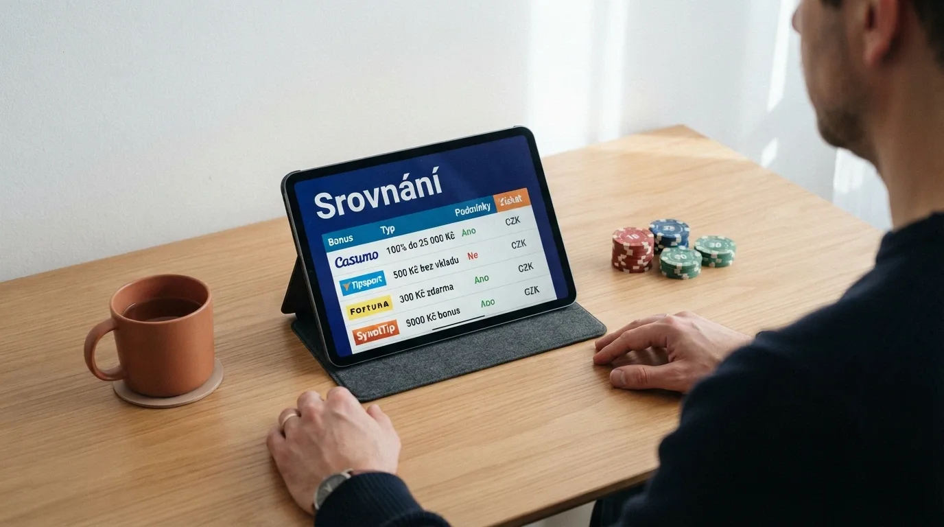 Přehledná tabulka s logy českých licencovaných kasin a počty free spinů v barevně odlišených řádcích